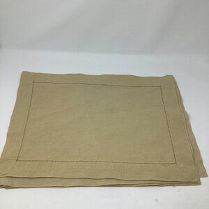 Sferra set of 4 linen Festival placemats beige 18.5 in. x 14 in. neutral